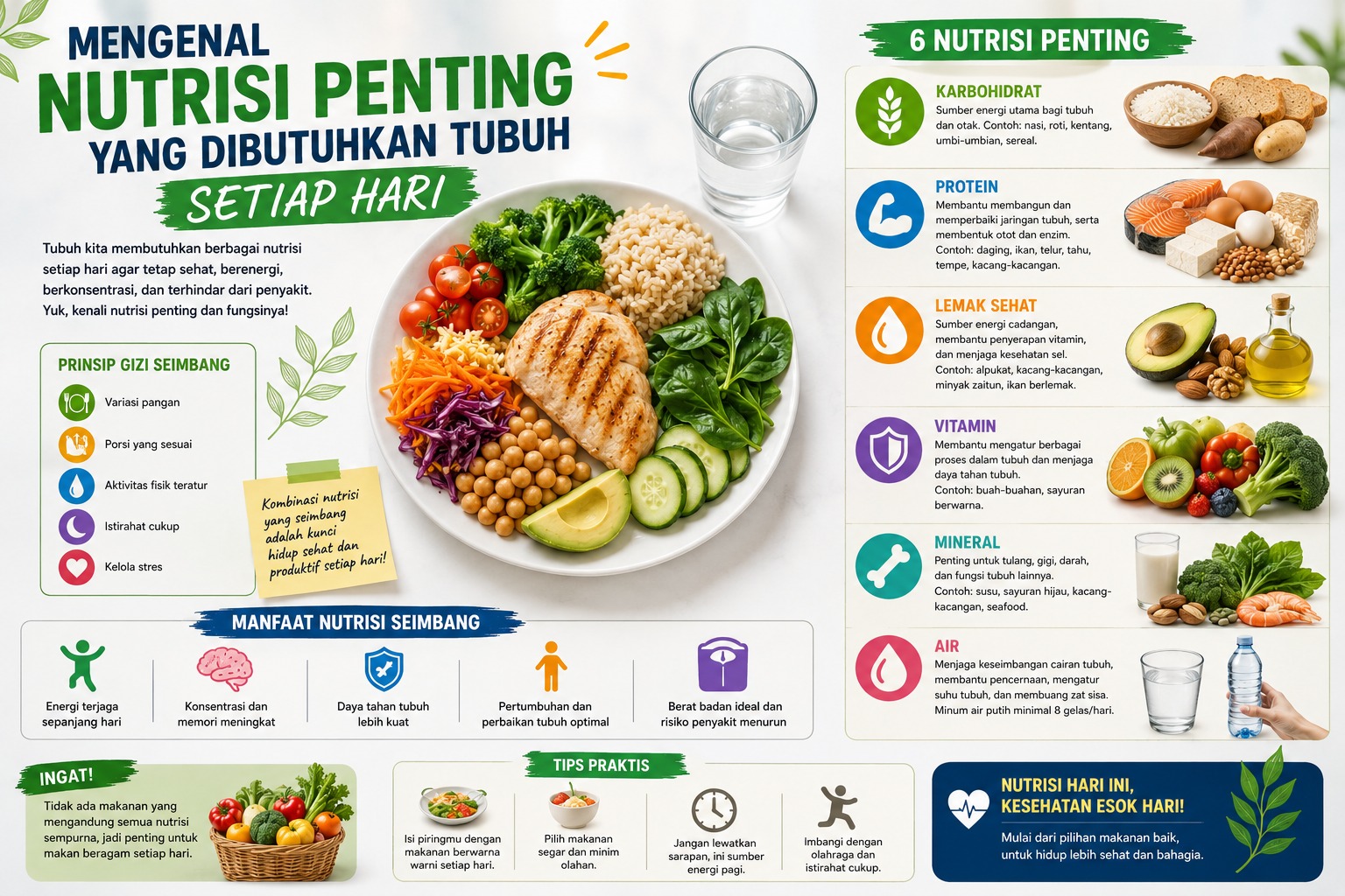 Nutrisi Penting yang Dibutuhkan Tubuh